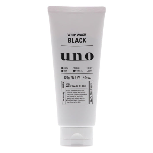 Uno Whip Wash Black Facial Cleanser For Men 4.5 oz